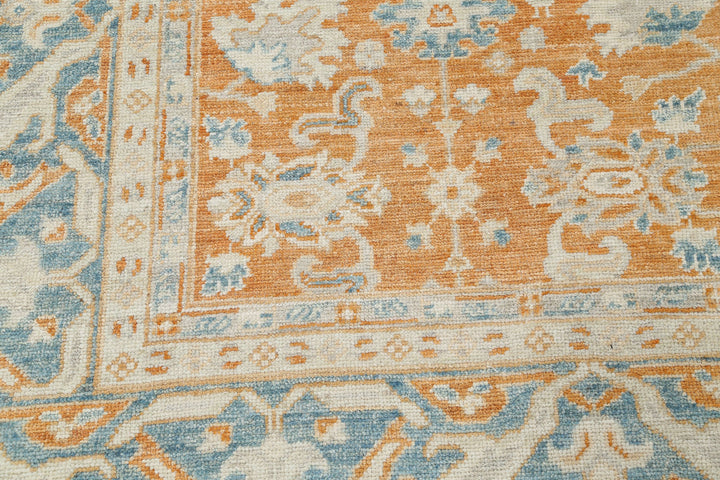 Hand Knotted Oushak Wool Rug 8' 3" x 10' 1" - No. AT34988