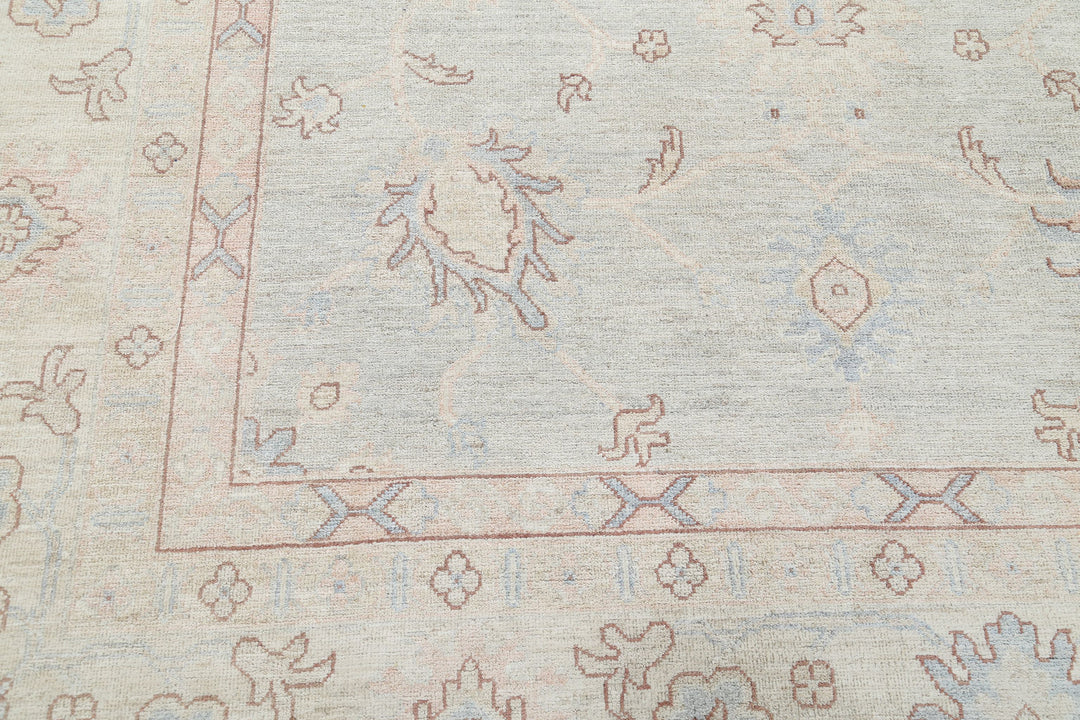 Hand Knotted Oushak Wool Rug 12' 9" x 17' 7" - No. AT75537