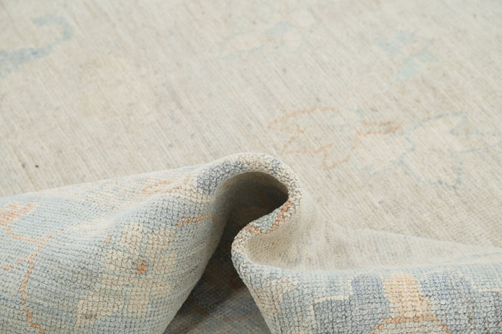 Hand Knotted Oushak Wool Rug 9' 3" x 11' 11" - No. AT69287
