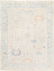 Hand Knotted Oushak Wool Rug 9' 3" x 11' 11" - No. AT69287