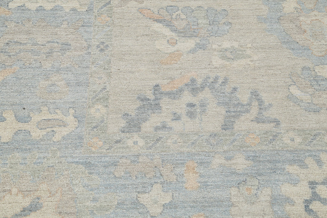Hand Knotted Oushak Wool Rug 8' 2" x 10' 0" - No. AT60185
