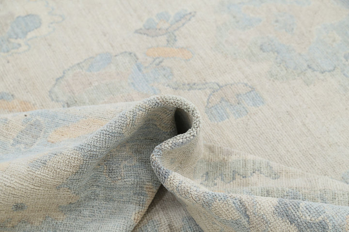 Hand Knotted Oushak Wool Rug 8' 2" x 10' 0" - No. AT60185