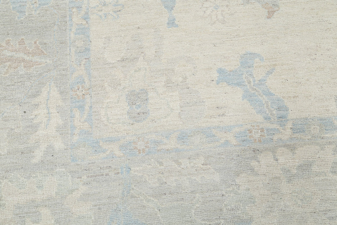 Hand Knotted Oushak Wool Rug 8' 2" x 9' 11" - No. AT48675
