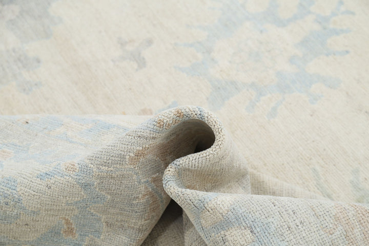 Hand Knotted Oushak Wool Rug 8' 2" x 9' 11" - No. AT48675