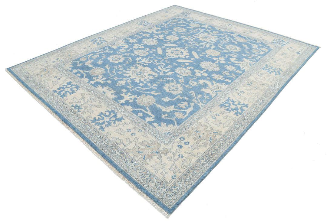 Hand Knotted Oushak Wool Rug 8' 1" x 9' 9" - No. AT45169