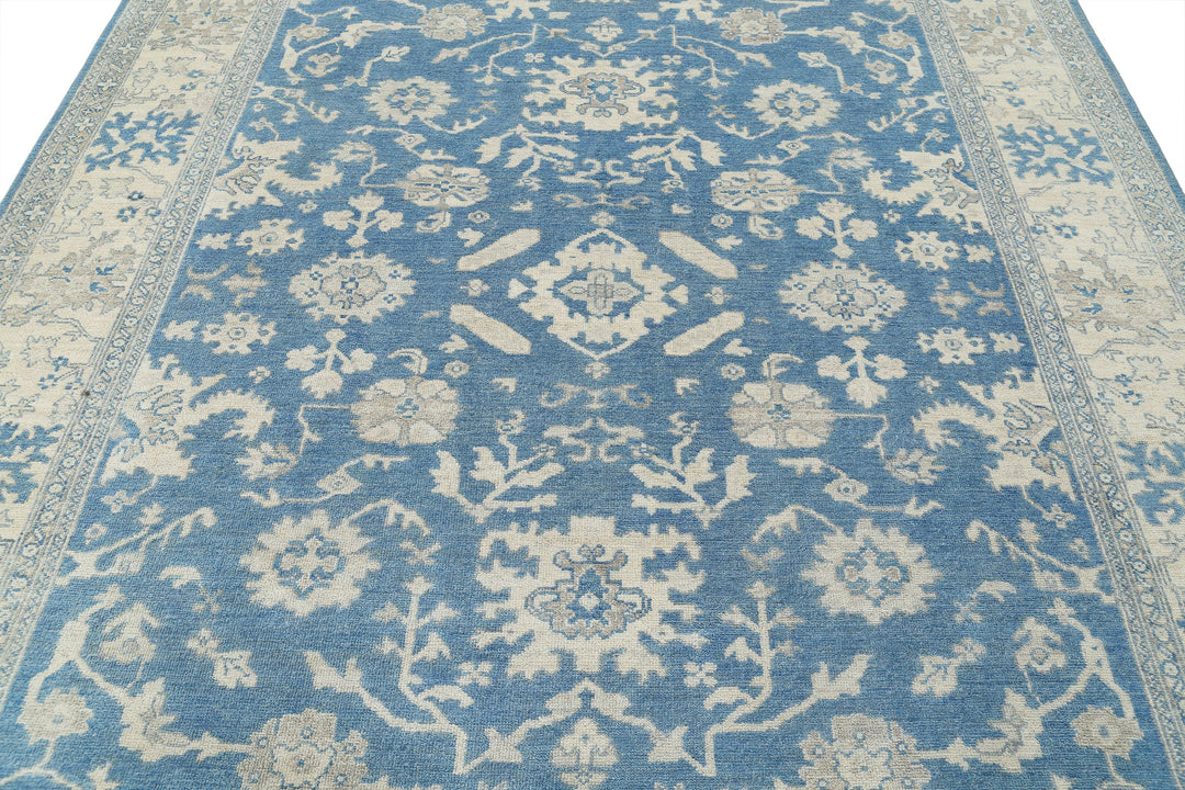 Hand Knotted Oushak Wool Rug 8' 1" x 9' 9" - No. AT45169