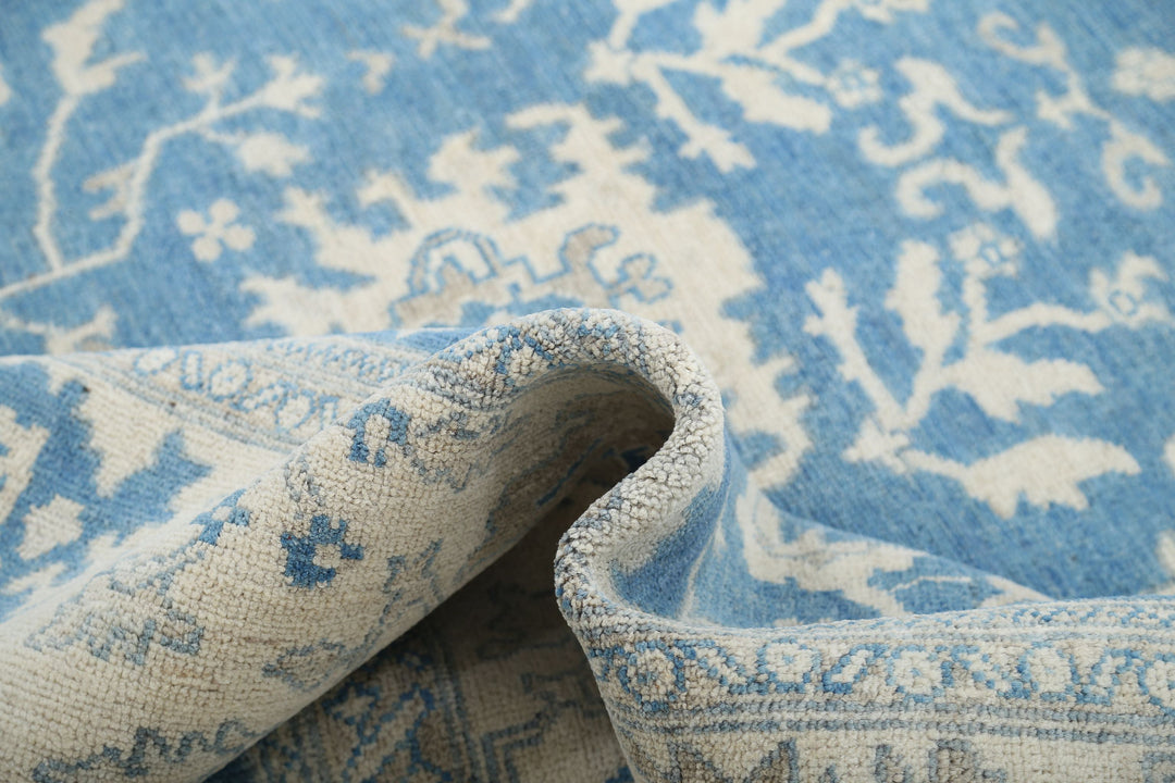 Hand Knotted Oushak Wool Rug 8' 1" x 9' 9" - No. AT45169