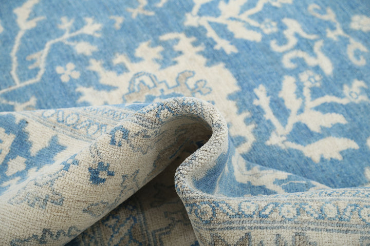 Hand Knotted Oushak Wool Rug 8' 1" x 9' 9" - No. AT45169