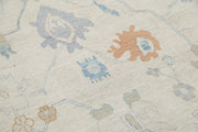 Hand Knotted Oushak Wool Rug 10' 0" x 13' 5" - No. AT64229
