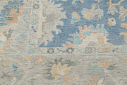 Hand Knotted Oushak Wool Rug 9' 10" x 13' 6" - No. AT62560
