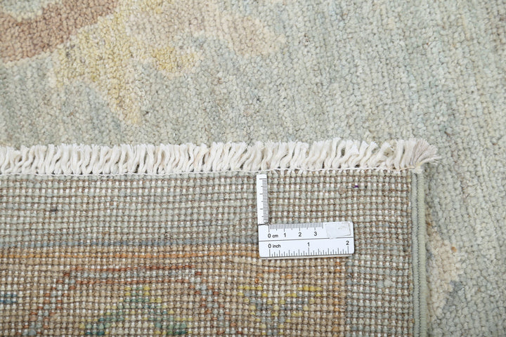Hand Knotted Oushak Wool Rug 9' 11" x 13' 7" - No. AT25101