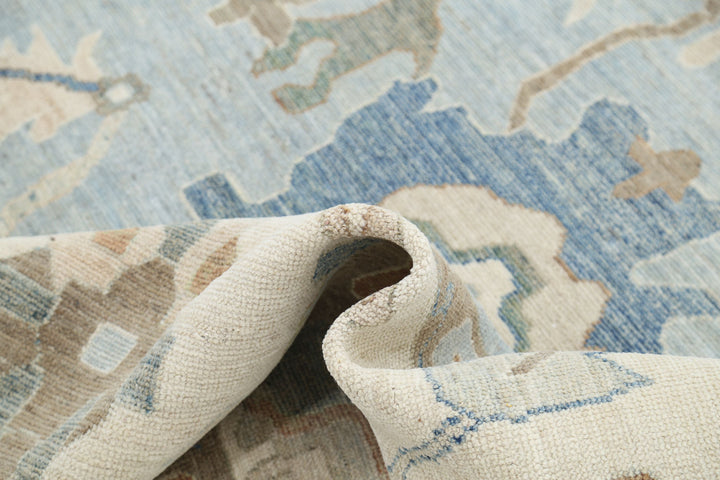 Hand Knotted Oushak Wool Rug 9' 10" x 13' 6" - No. AT76035