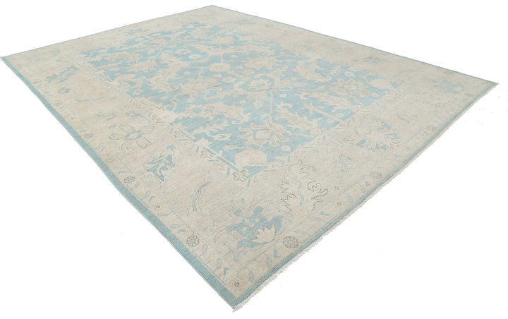 Hand Knotted Oushak Wool Rug 9' 11" x 13' 5" - No. AT81230