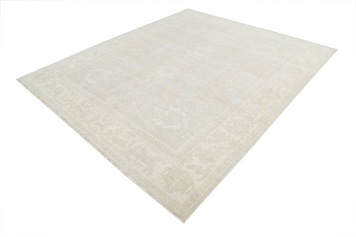 Hand Knotted Oushak Wool Rug 8' 1" x 9' 6" - No. AT15821
