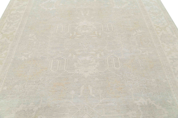 Hand Knotted Oushak Wool Rug 8' 1" x 9' 6" - No. AT15821