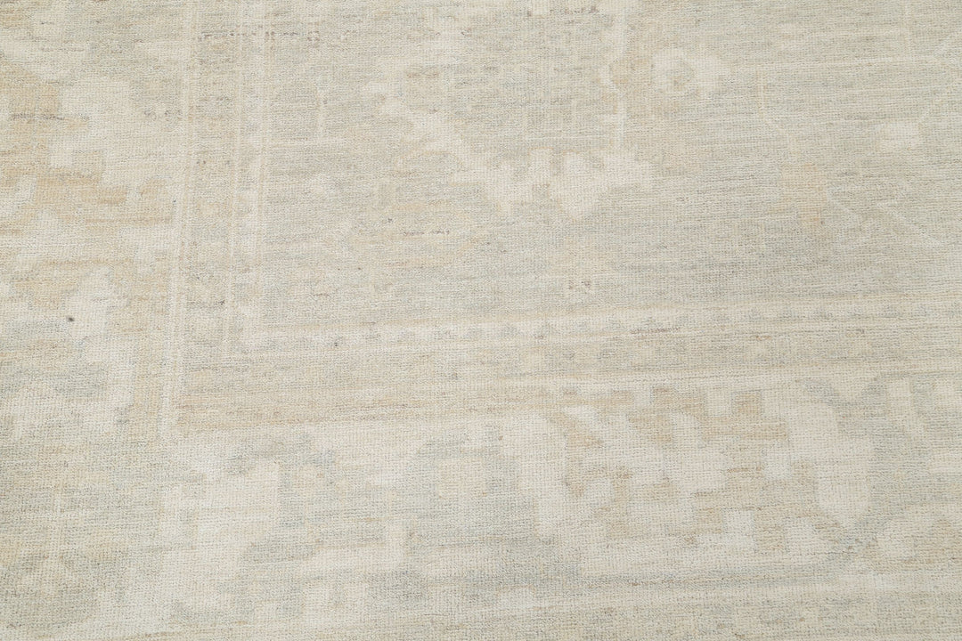 Hand Knotted Oushak Wool Rug 8' 1" x 9' 6" - No. AT15821