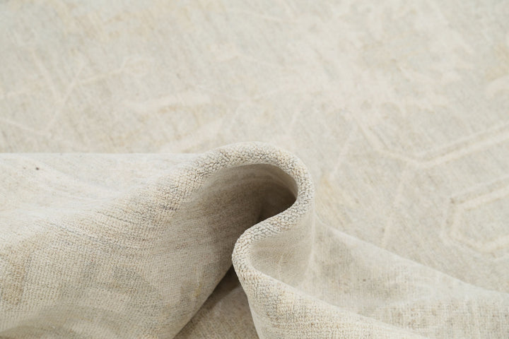 Hand Knotted Oushak Wool Rug 8' 1" x 9' 6" - No. AT15821