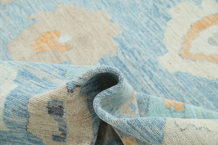 Hand Knotted Oushak Wool Rug 9' 0" x 11' 11" - No. AT97580