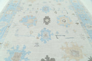 Hand Knotted Oushak Wool Rug 9' 4" x 12' 2" - No. AT90157