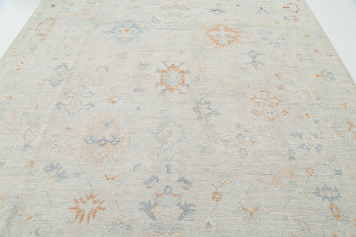Hand Knotted Oushak Wool Rug 8' 1" x 10' 2" - No. AT45250
