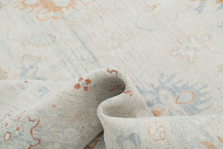 Hand Knotted Oushak Wool Rug 8' 1" x 10' 2" - No. AT45250