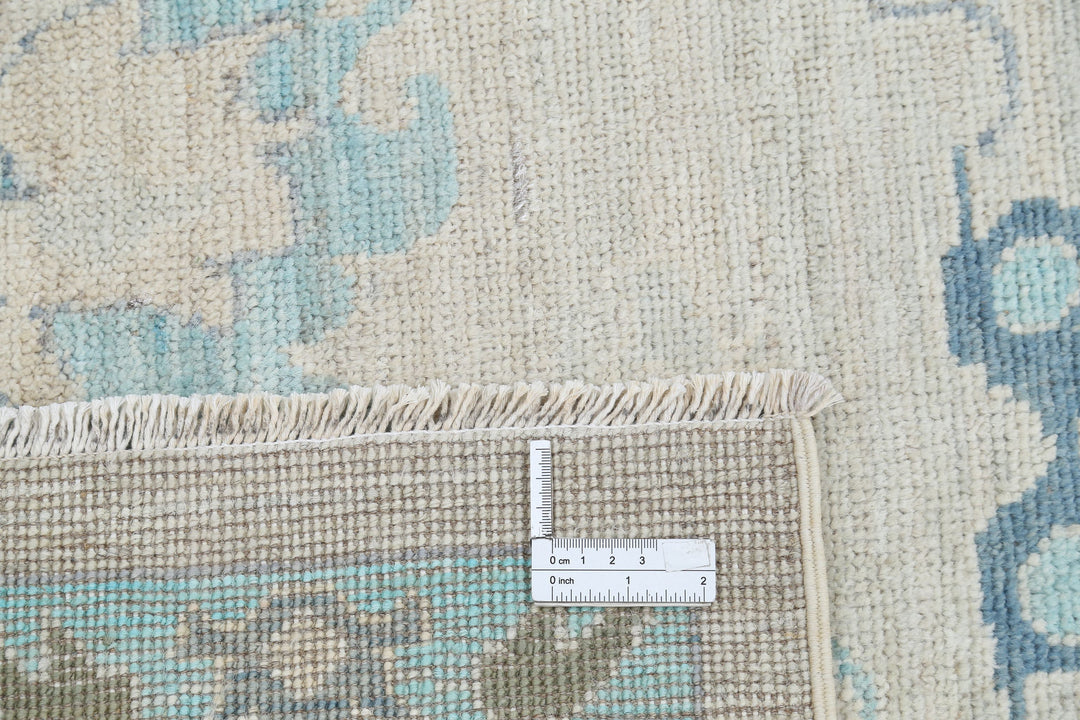 Hand Knotted Oushak Wool Rug 9' 1" x 11' 9" - No. AT14028