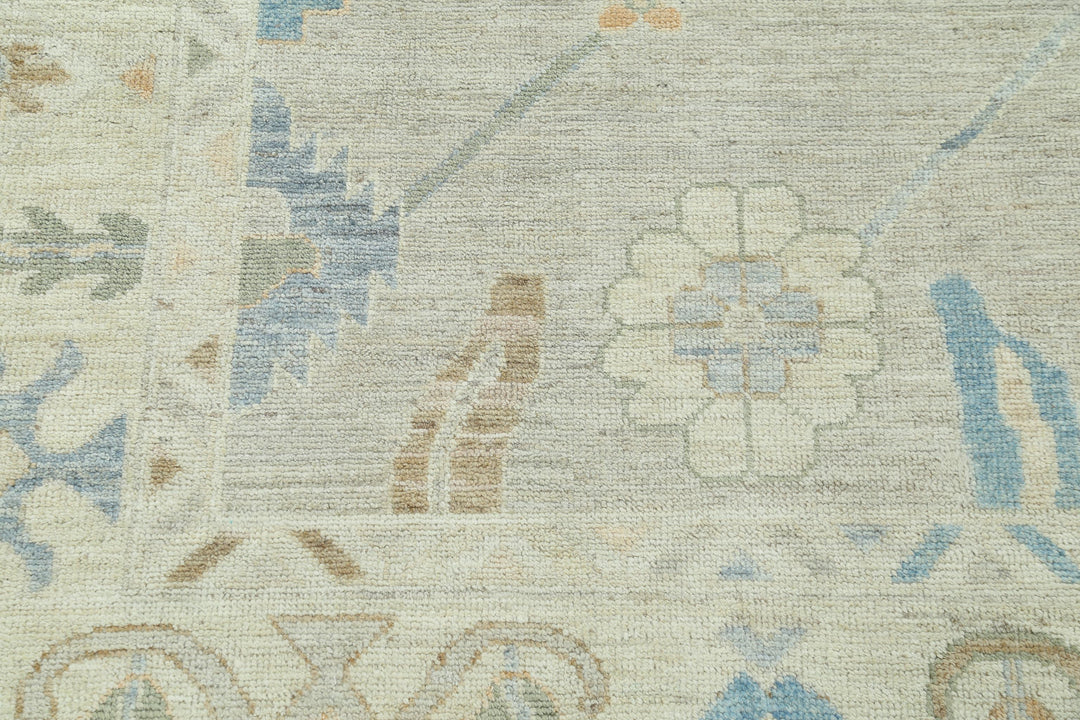 Hand Knotted Oushak Wool Rug 9' 2" x 11' 11" - No. AT67569