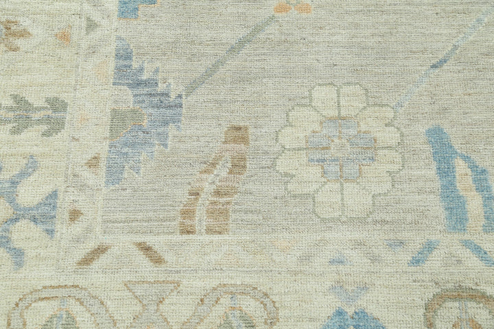 Hand Knotted Oushak Wool Rug 9' 2" x 11' 11" - No. AT67569