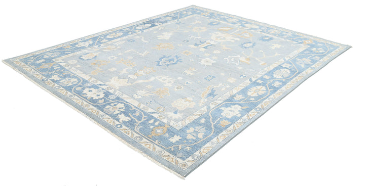 Hand Knotted Oushak Wool Rug 8' 0" x 9' 10" - No. AT64238