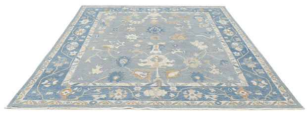 Hand Knotted Oushak Wool Rug 8' 0" x 9' 10" - No. AT64238