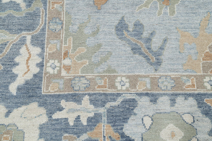 Hand Knotted Oushak Wool Rug 9' 2" x 12' 3" - No. AT29562
