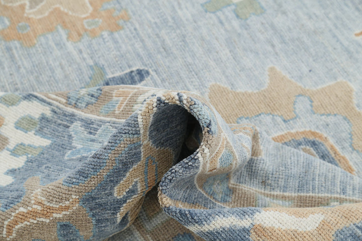 Hand Knotted Oushak Wool Rug 9' 2" x 12' 3" - No. AT29562