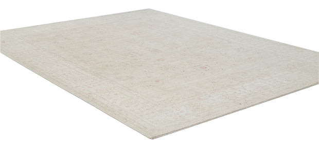 Hand Knotted Oushak Wool Rug 8' 9" x 11' 6" - No. AT49696