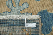 Hand Knotted Oushak Wool Rug 9' 10" x 13' 8" - No. AT49636