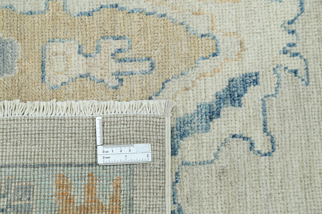 Hand Knotted Oushak Wool Rug 9' 11" x 13' 9" - No. AT21571