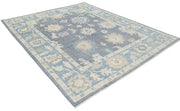 Hand Knotted Oushak Wool Rug 8' 0" x 9' 10" - No. AT61468