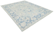 Hand Knotted Oushak Wool Rug 8' 2" x 9' 10" - No. AT48065