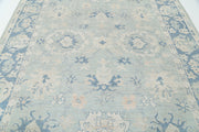 Hand Knotted Oushak Wool Rug 8' 2" x 9' 10" - No. AT48065