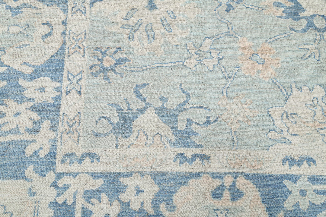 Hand Knotted Oushak Wool Rug 8' 2" x 9' 10" - No. AT48065