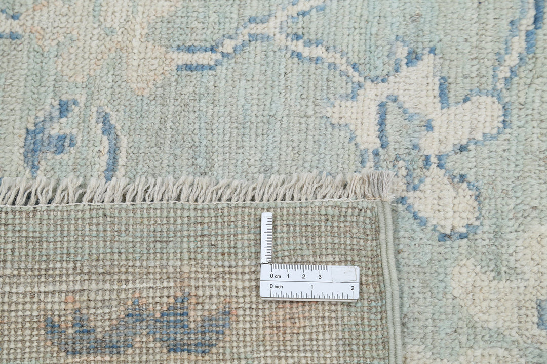 Hand Knotted Oushak Wool Rug 8' 2" x 9' 10" - No. AT48065