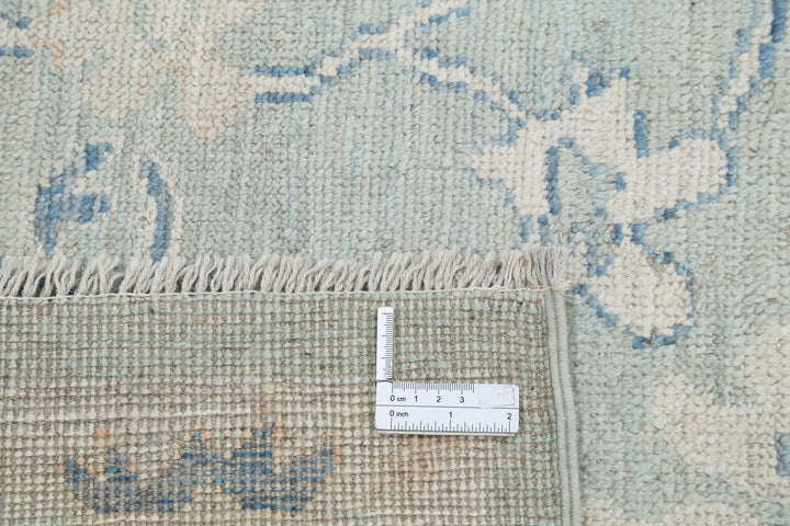 Hand Knotted Oushak Wool Rug 8' 2" x 9' 10" - No. AT48065