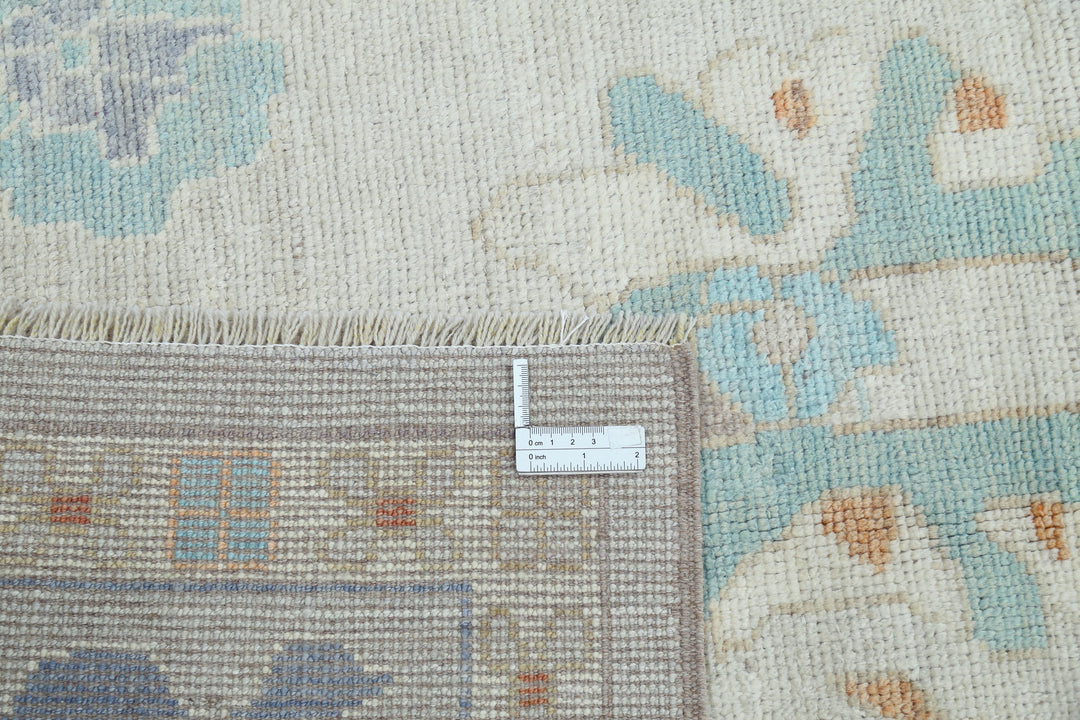 Hand Knotted Oushak Wool Rug 9' 0" x 11' 11" - No. AT66354