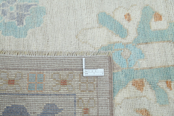 Hand Knotted Oushak Wool Rug 9' 0" x 11' 11" - No. AT66354