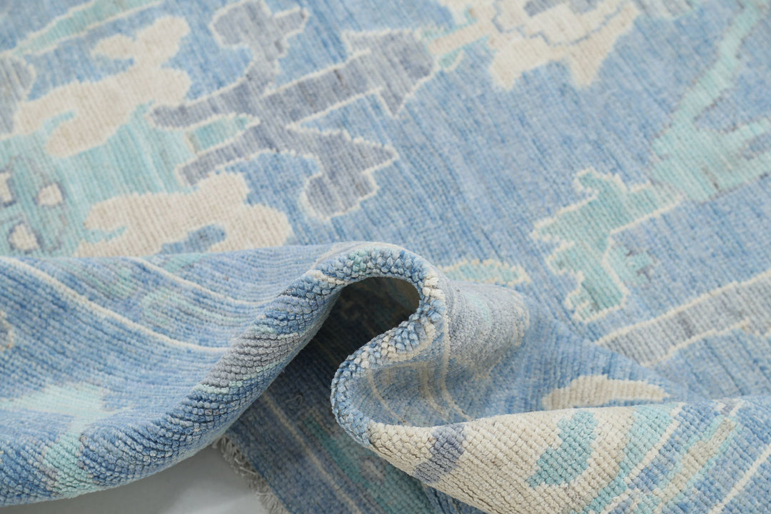 Hand Knotted Oushak Wool Rug 8' 0" x 10' 0" - No. AT45907