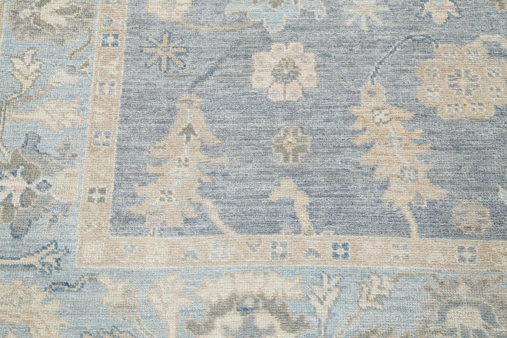 Hand Knotted Oushak Wool Rug 5' 10" x 9' 0" - No. AT31601
