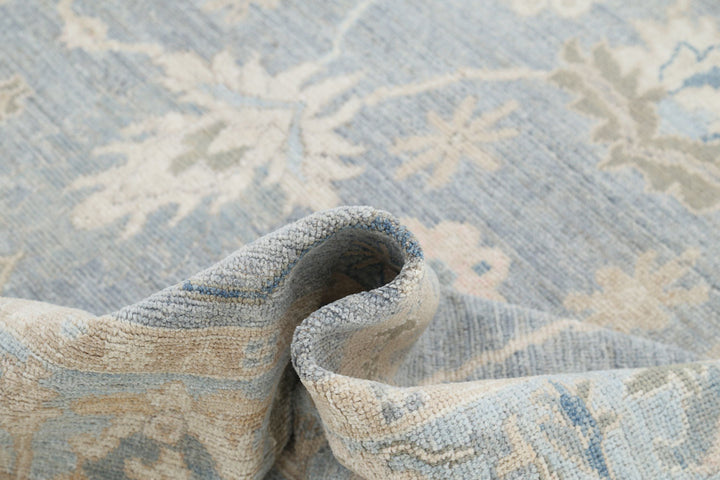 Hand Knotted Oushak Wool Rug 5' 10" x 9' 0" - No. AT31601