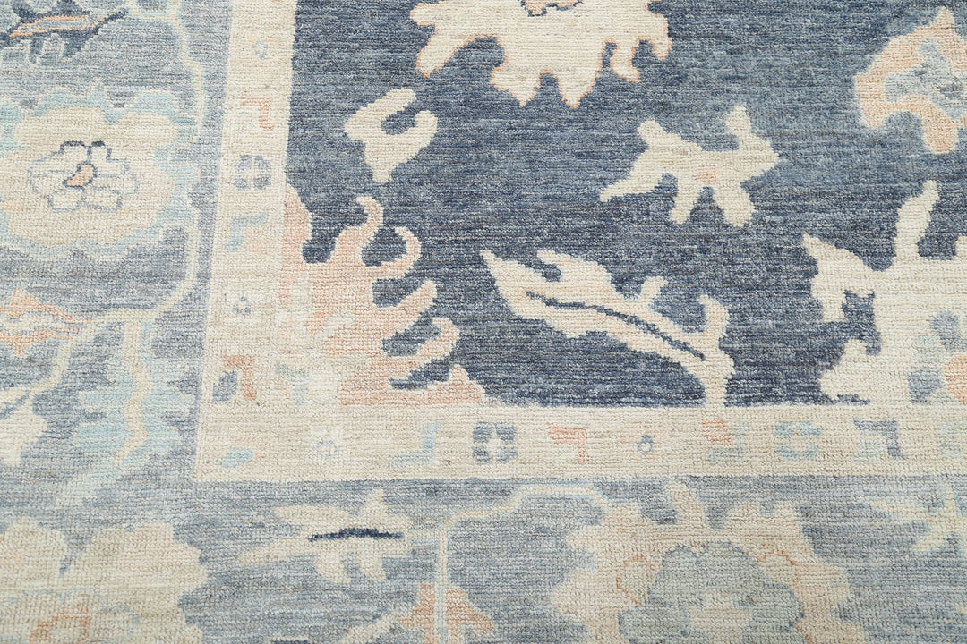 Hand Knotted Oushak Wool Rug 8' 0" x 10' 0" - No. AT33313