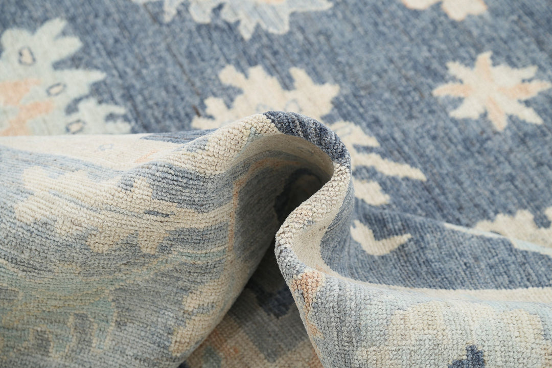 Hand Knotted Oushak Wool Rug 8' 0" x 10' 0" - No. AT33313