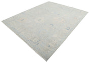 Hand Knotted Oushak Wool Rug 7' 10" x 9' 9" - No. AT53811