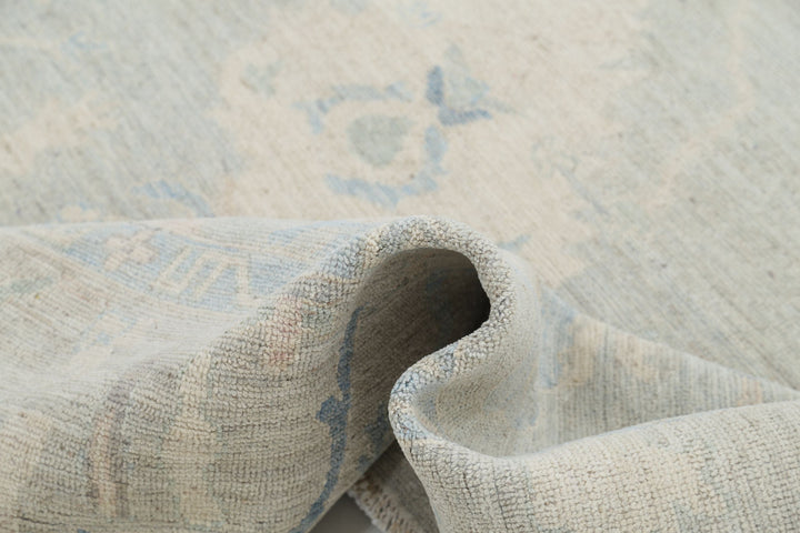 Hand Knotted Oushak Wool Rug 7' 10" x 9' 9" - No. AT53811